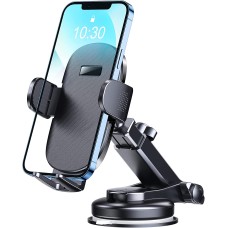 Ruiwwo Phone Mount for Car, Car Phone Holder Dashboard & Windshield, [Strong Suction] Universal Cell Phone Holder Car Compatible with iPhone 13 Pro Max/12/11/XS/8 and More