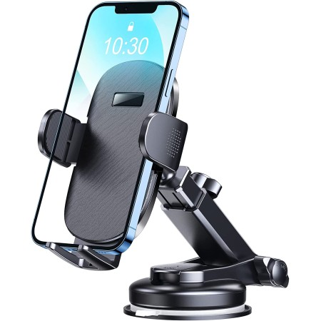 Ruiwwo Phone Mount for Car, Car Phone Holder Dashboard & Windshield, [Strong Suction] Universal Cell Phone Holder Car Compatible with iPhone 13 Pro Max/12/11/XS/8 and More